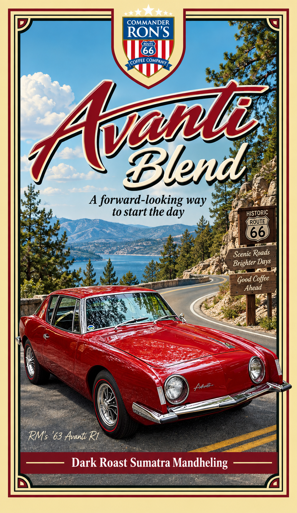 Commander Ron's Avanti  Blend Coffee